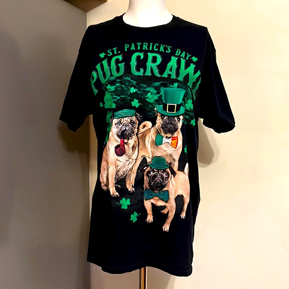 St. Patrick’s Day Pug t shirt